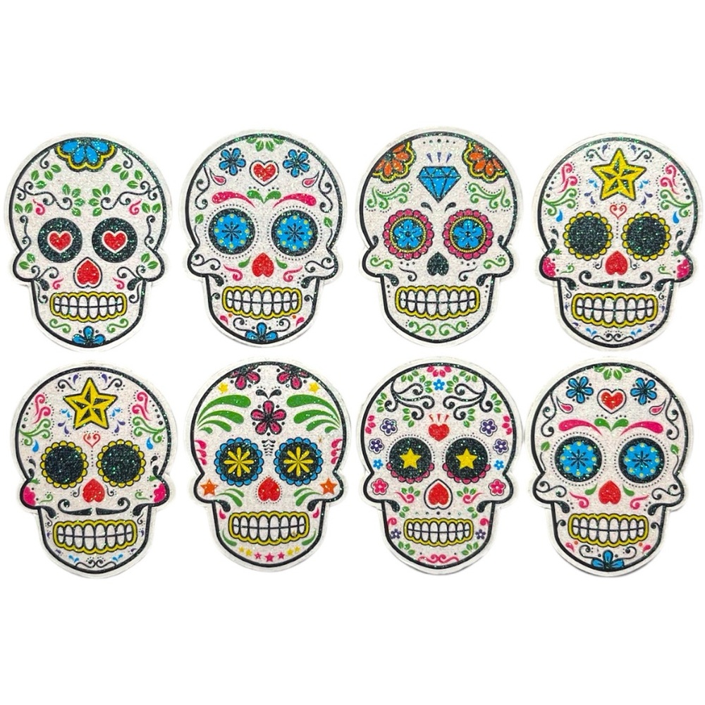 Colorful Sugar Skull Magnets